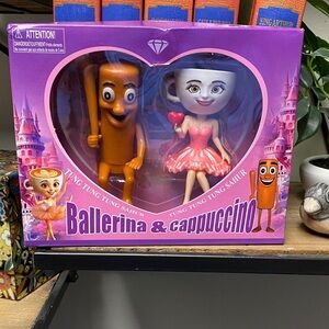 Brainrot Ballerina & Cappuccino Figurine Set